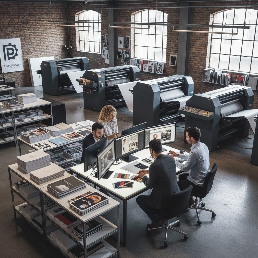 Trykkeri interiør